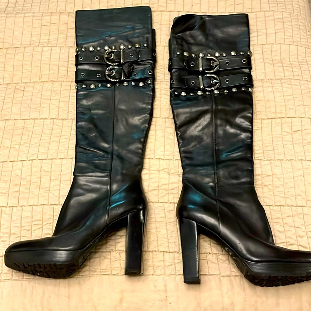 Stuart Weitzman Black Over the Knee Boots